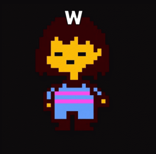 W Pixel Frisk Undertale GIF