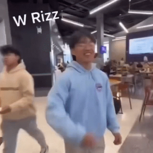 W Rizz Asian Guy Salute Challenge GIF