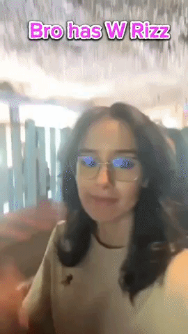 W Rizz Awkward Selfie Angle Shot GIF