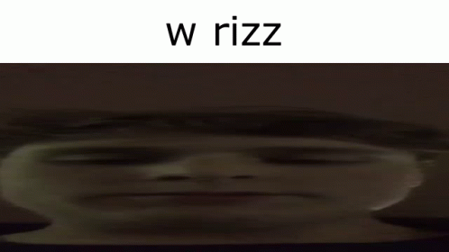 W Rizz Distorted Face Jumpscare GIF