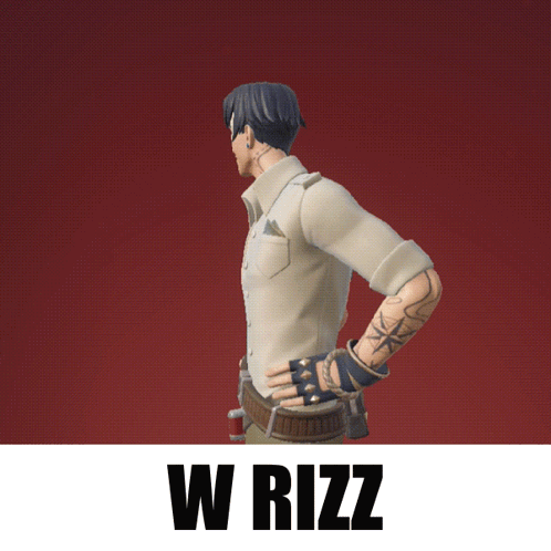 W Rizz Fortnite Lorenzo Charm GIF