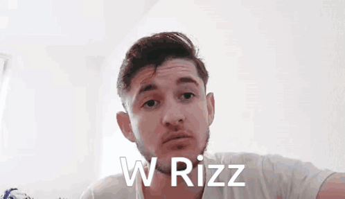 W Rizz Good Boy Chad Mugging On Camera GIF