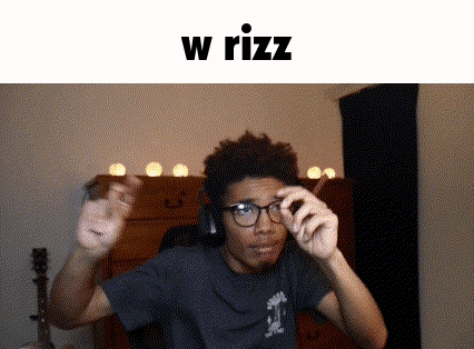 W Rizz Random Hand Signs GIF
