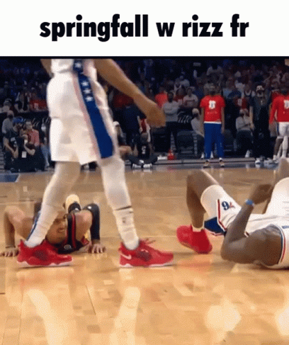 W Rizz Trae Young In Game Push Ups GIF