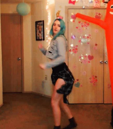 Wacky Waving Inflatable Tube Man Girl Dancer GIF