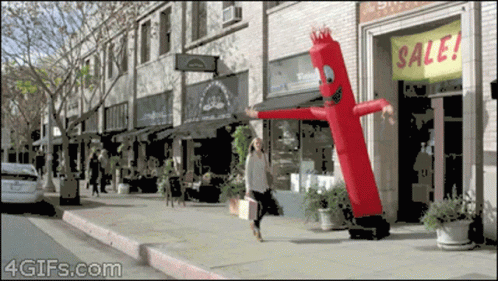 Wacky Waving Inflatable Tube Man Prank GIF