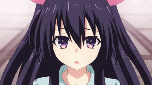 Waifu Tohka Yatogami Gets Angry GIF