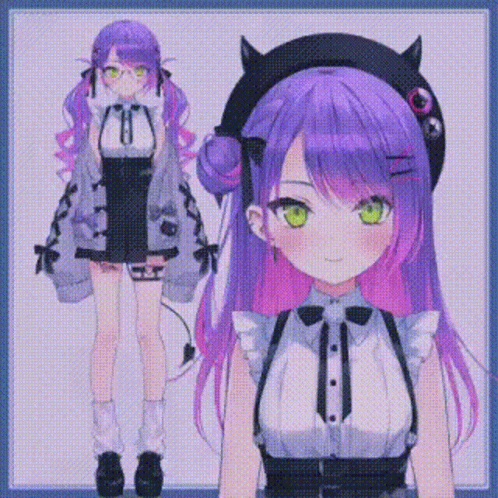 Waifu Tokoyami Towa Holo Live GIF