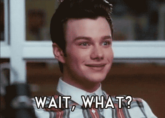 Wait What Kurt Glee GIF