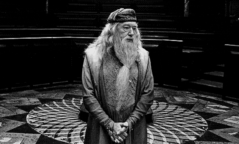 Waiting impatiently Dumbledore GIF
