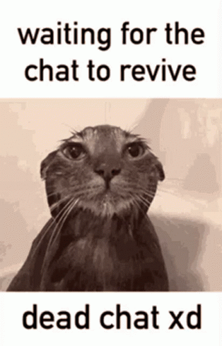 Waiting To Revive Dead Chat Meme GIF