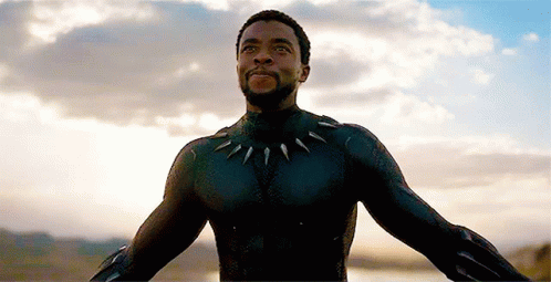 Wakanda Black Panther T'challa Happy GIF