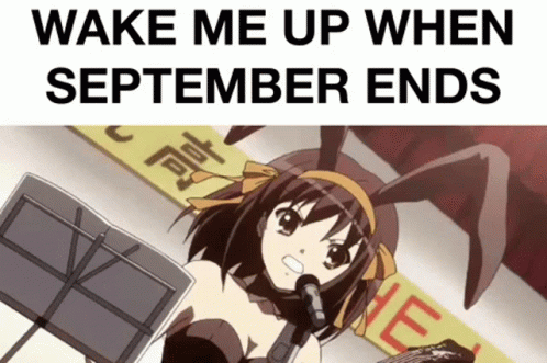 Wake Me Up When September Ends GIF