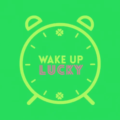 Wake Up Lucky Clock GIF