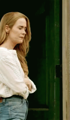 Walk Away Lady In White Top GIF