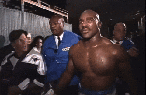 Walk Off Boxer Evander Holyfield GIF