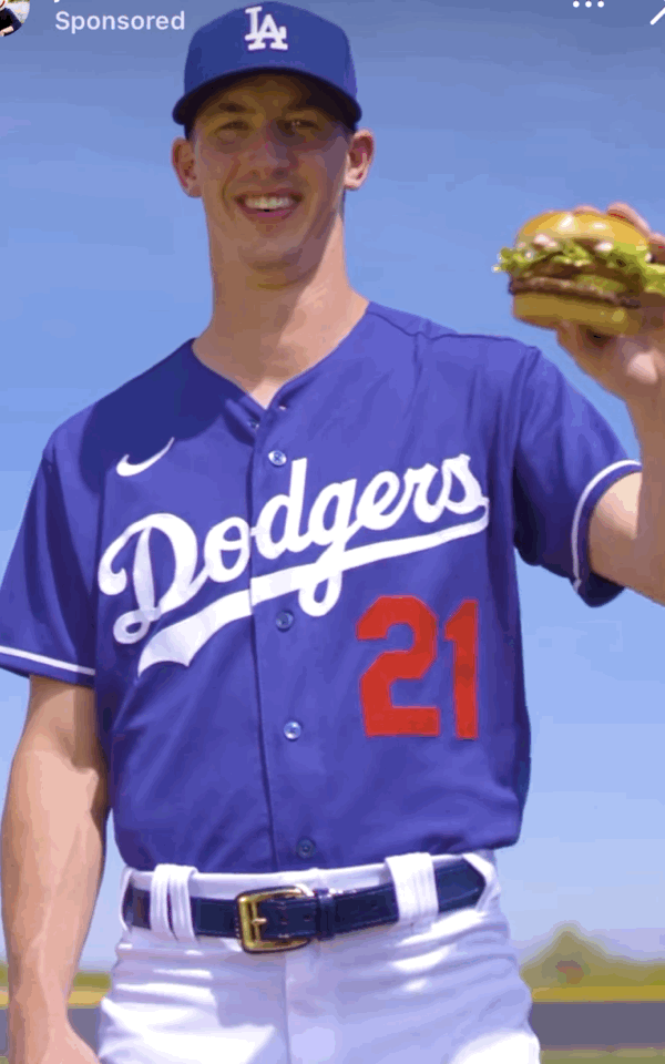 Walker Buehler Boomerang Pose GIF