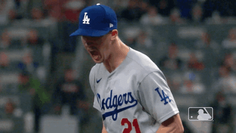 Walker Buehler Yelling Reaction GIF