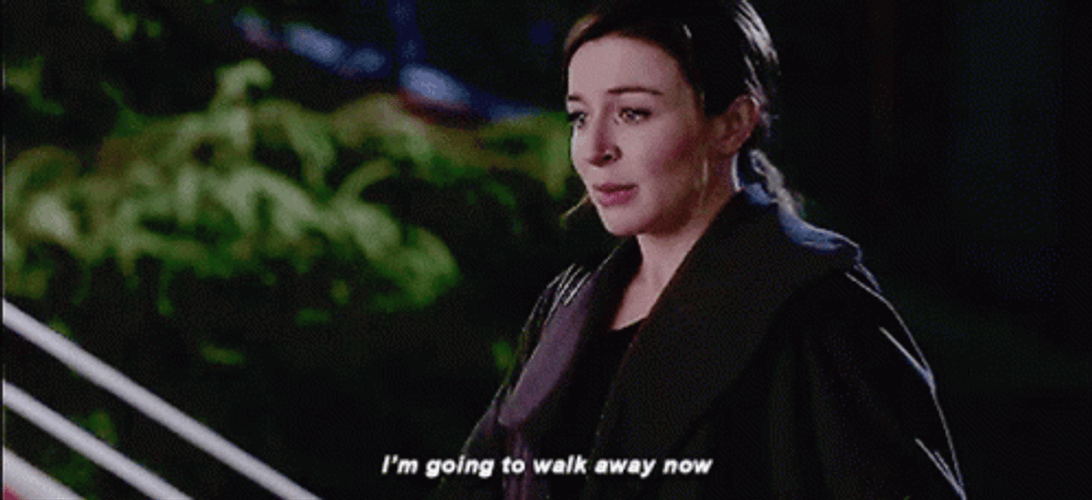 Walking Away Amelia Shepherd Grey's Anatomy GIF