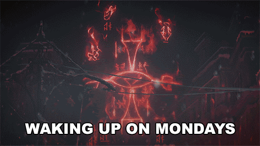 Walking Dead Waking Up On Monday GIF