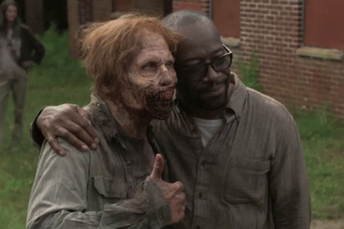 Walking Dead Zombie Thumbs Up GIF