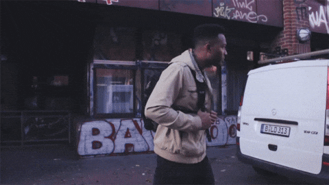 Walking Guy With A Backpack GIF