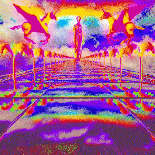Walking Through Acid Trip GIF
