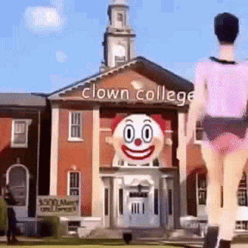 Walking To Clown College GIF