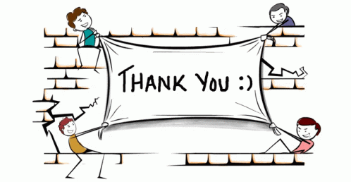 Wall Banner Thank You Clipart GIF