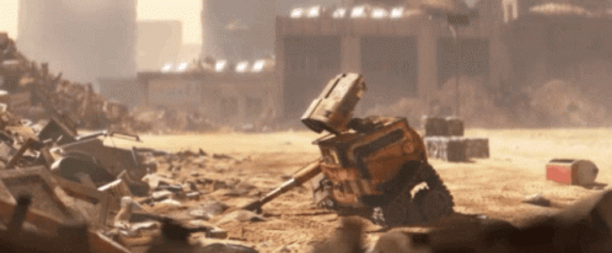 Wall E Picking Up Bra GIF