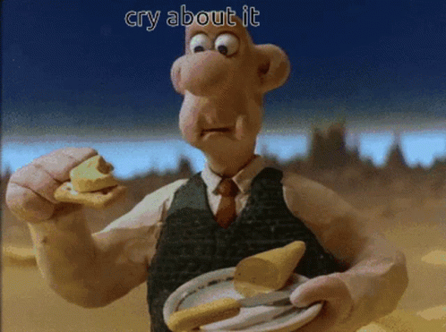 Wallace Eating Cheese Meme GIF