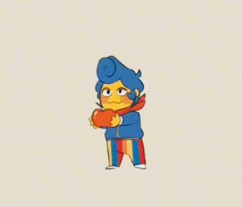 Wally Darling Holding An Apple GIF