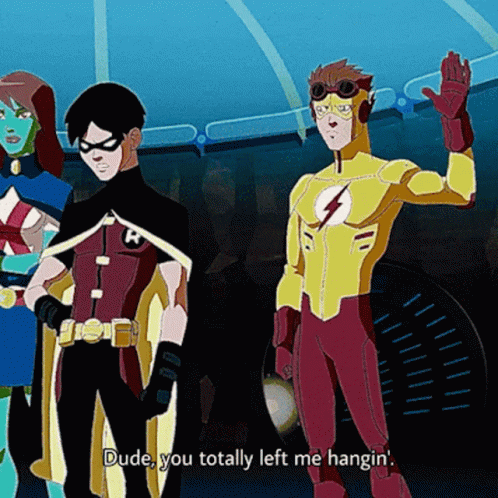 Wally West And Dick Grayson Young Justice GIF