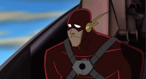 Wally West Justice League Surprised GIF