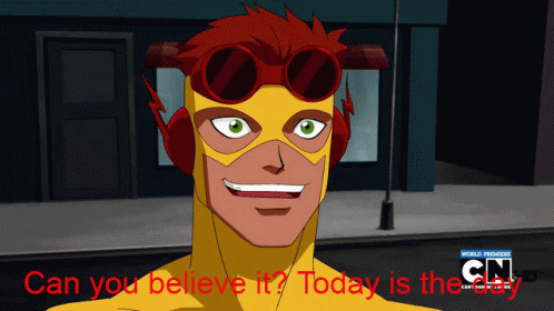 Wally West Kid Flash Can You Believe It GIF