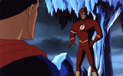 Wally West Prepared To Flash Up High GIF