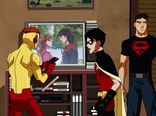 Wally West Press The Remote GIF