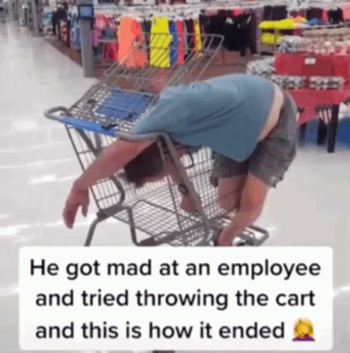 Walmart Funny Head Stock On A Cart GIF