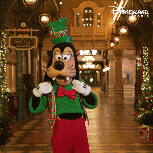 Walt Disney Goofy Dog Happy Christmas Dance GIF
