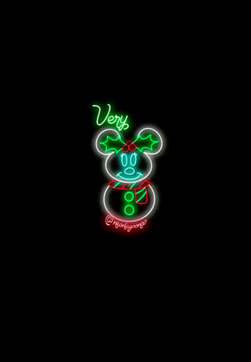 Walt Disney Mickey Mouse Christmas Lights GIF