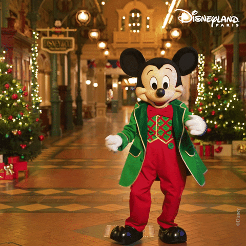Walt Disney Mickey Mouse Merry Christmas Dancing GIF