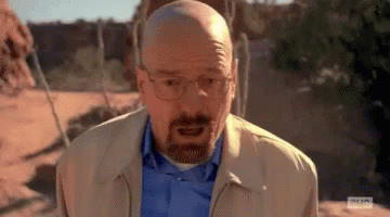 Walter White Can't Breath Before Falling GIF