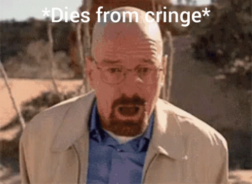 Walter White Dies From Cringe GIF