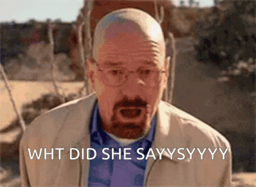 Walter White Falling Confused Asking Meme GIF