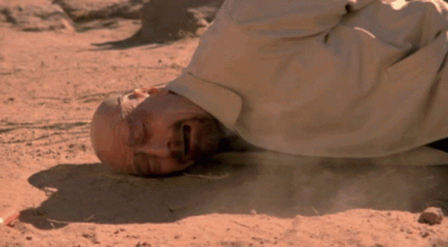 Walter White Falling Crying On Ground GIF