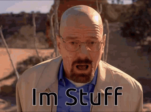 Walter White Falling I'm Stuff Meme GIF