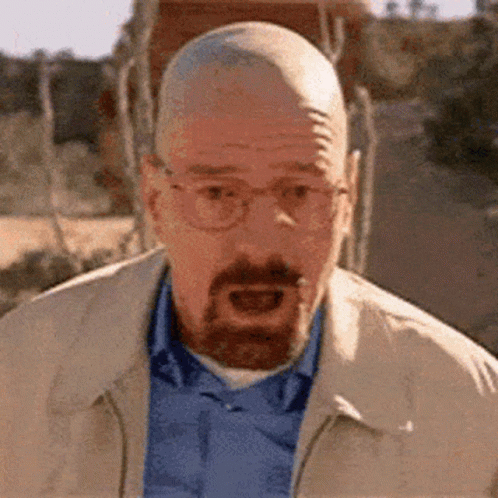 Walter White Falling Passing Out On Ground GIF
