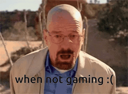 Walter White Falling When Not Gaming Meme GIF