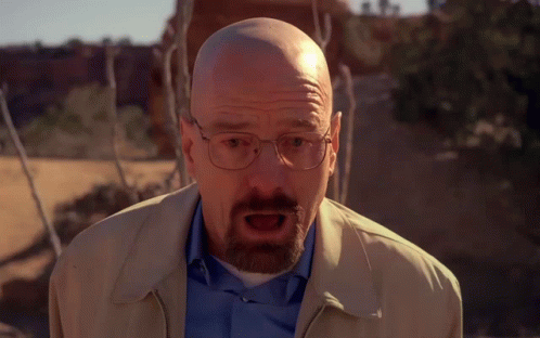 Walter White Knelt Down Falling On Ground GIF