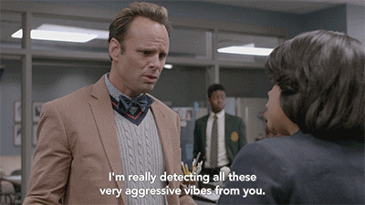 Walton Goggins Detecting Aggresive Vibes From You GIF